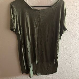 Army green high low top